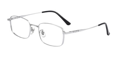 Rectangle Silver Eyeglasses