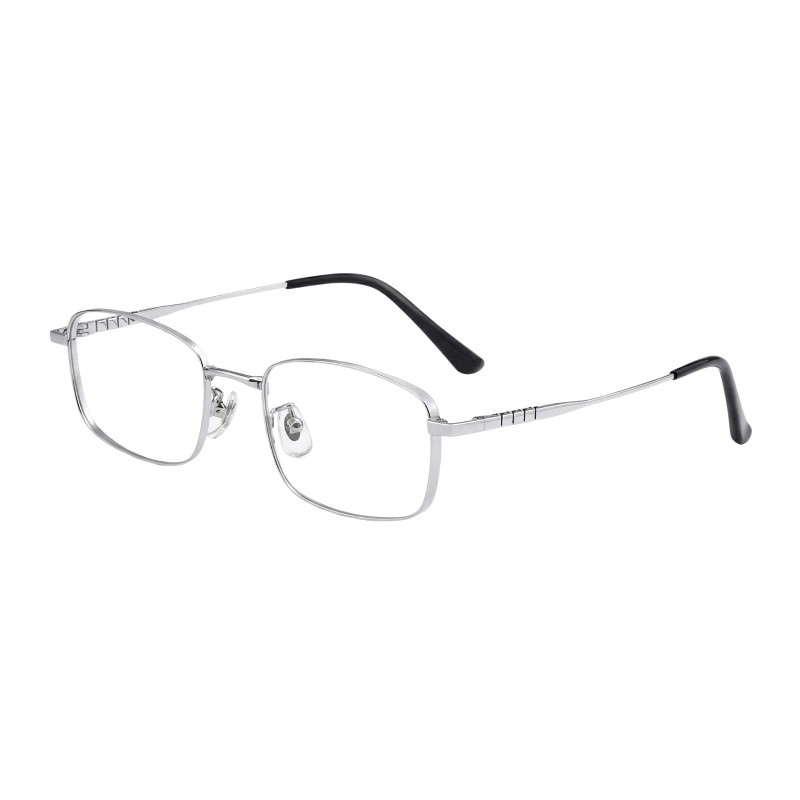 Rectangle Silver Eyeglasses