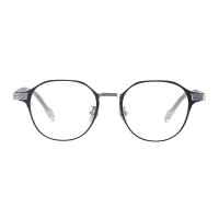 Brisk - Round Black Blue Eyeglasses