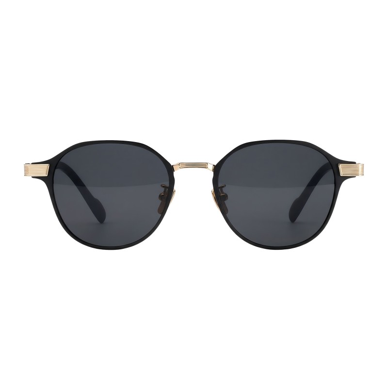 Round Tortoise Golden Eyeglasses