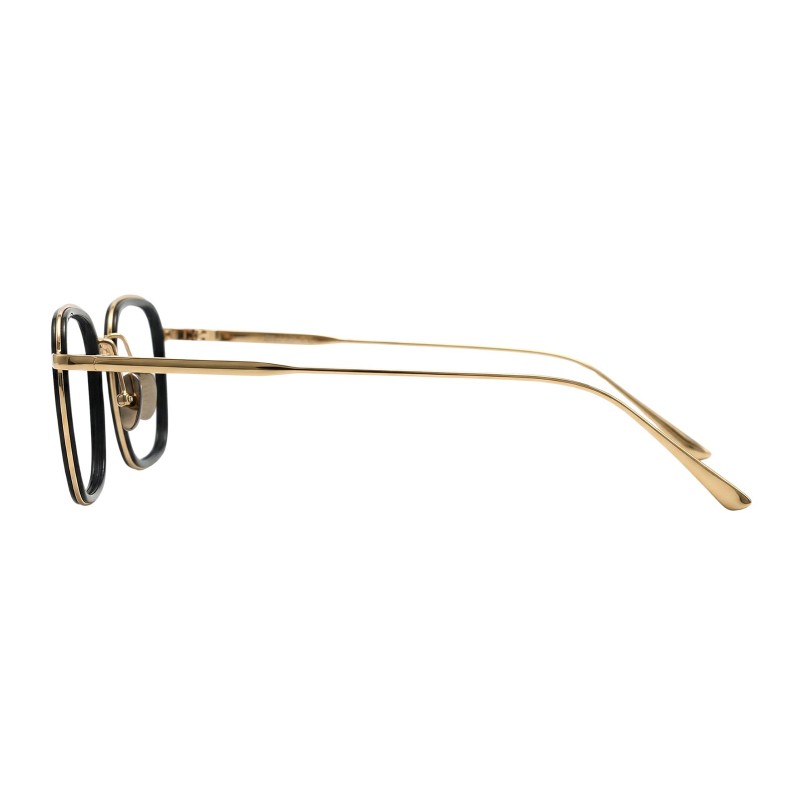 Square Black/Golden Eyeglasses