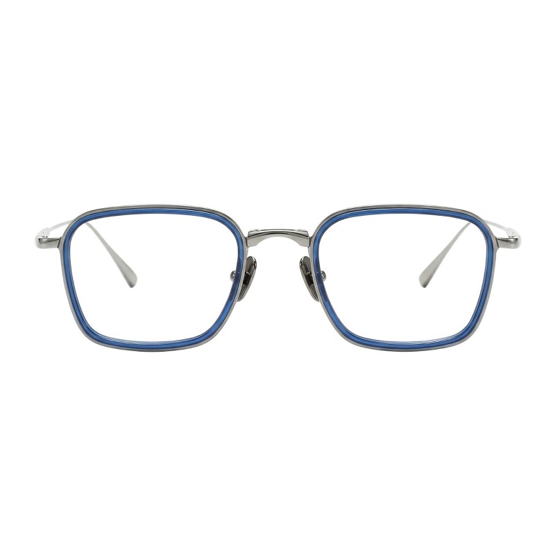 Square Blue/Silver Eyeglasses