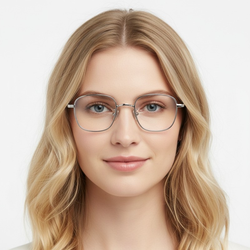 Round Silver Eyeglasses