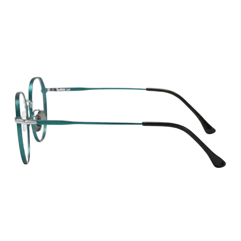 Polygon Green Eyeglasses