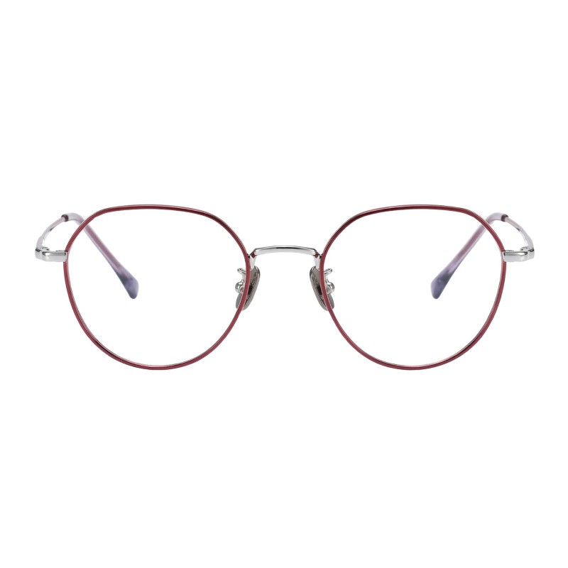 Polygon Burgundy Eyeglasses