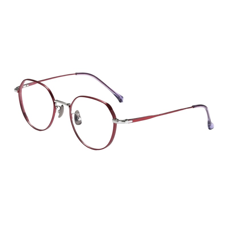 Polygon Burgundy Eyeglasses