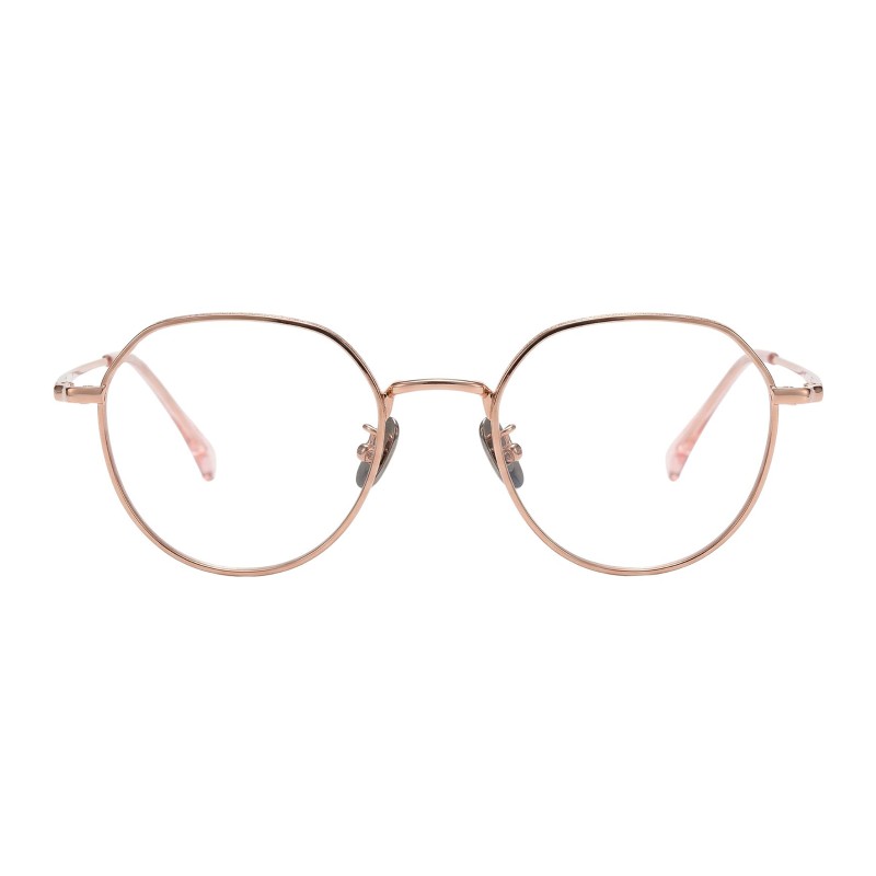 Polygon Rose Gold Eyeglasses