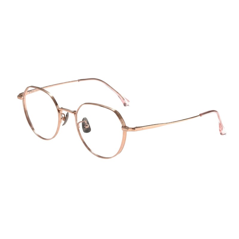 Polygon Rose Gold Eyeglasses