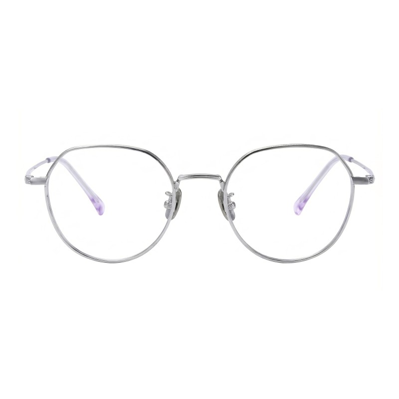 Polygon Silver Eyeglasses