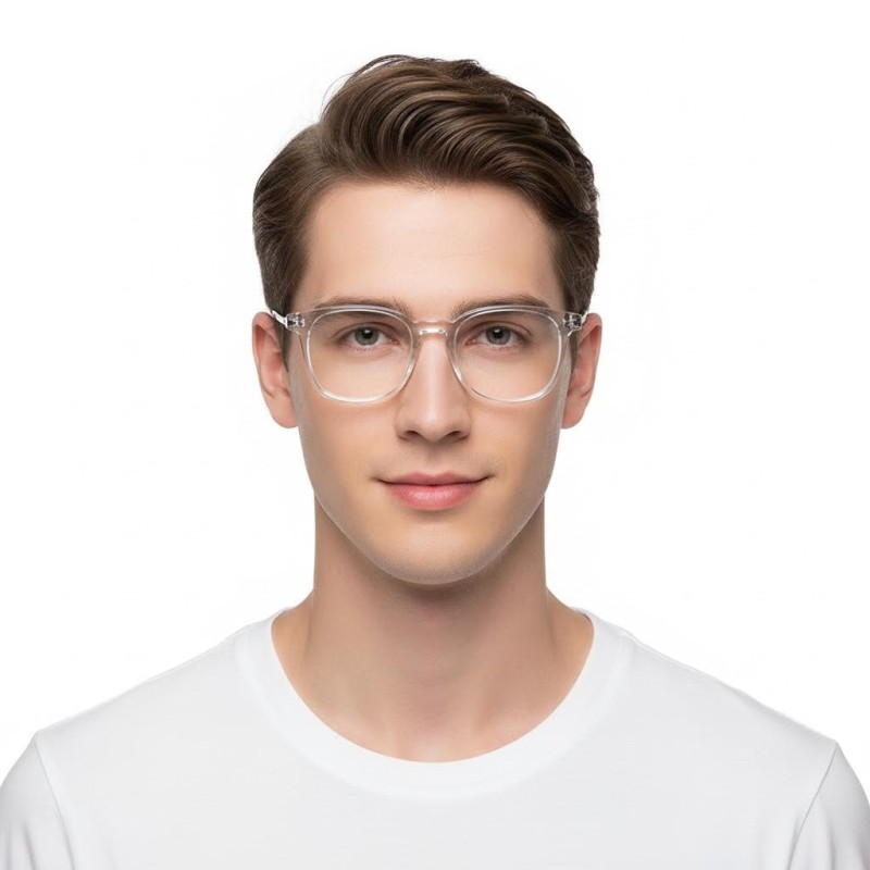 Square Clear Eyeglasses