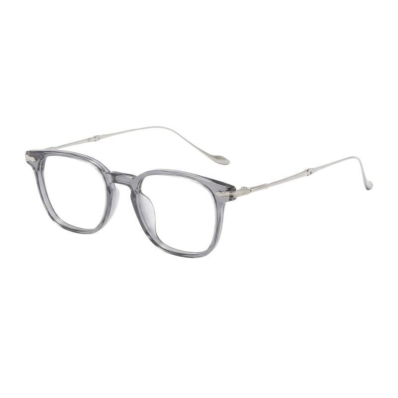 Square Grey Eyeglasses