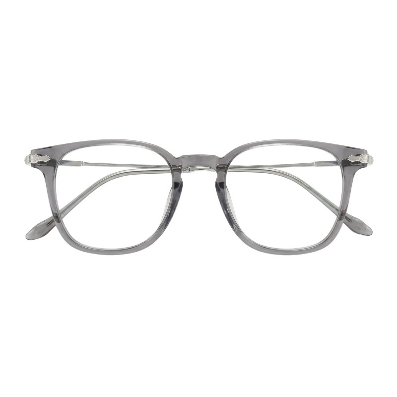 Square Grey Eyeglasses