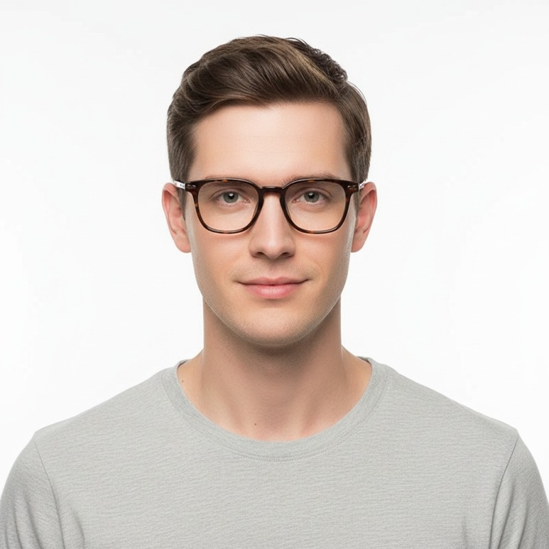 Square Tortoise Eyeglasses