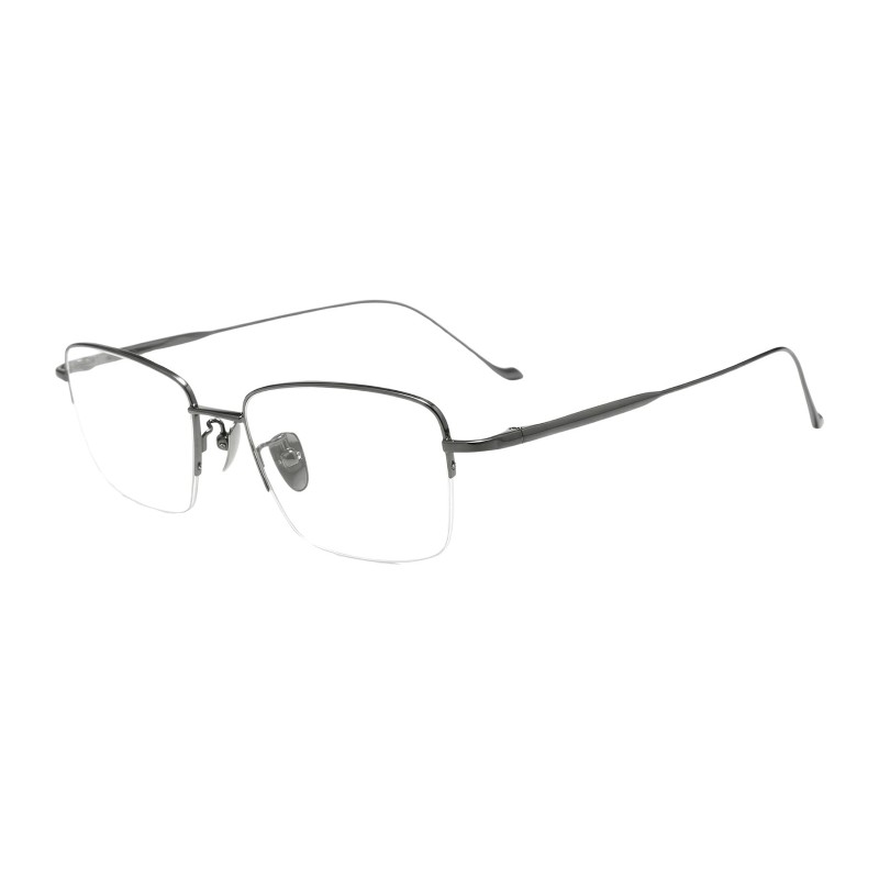 Rectangle Gunmetal  Eyeglasses