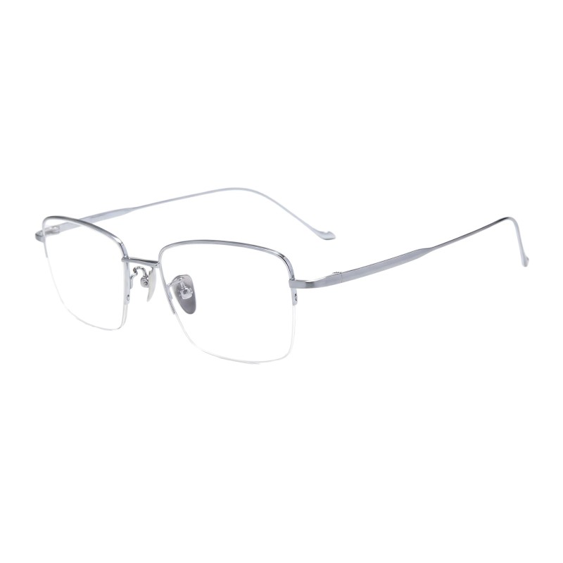 Rectangle Silver Eyeglasses