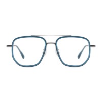 Polygon Blue Eyeglasses