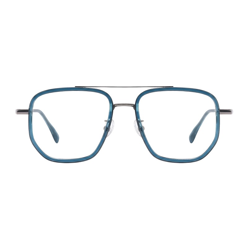 Polygon Blue Eyeglasses