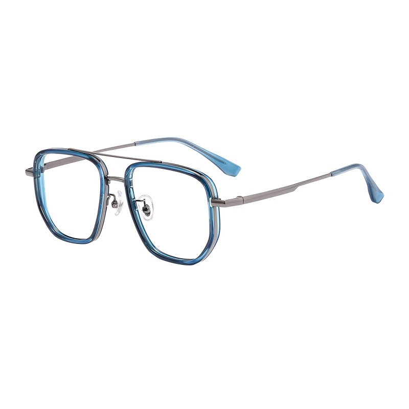 Polygon Blue Eyeglasses