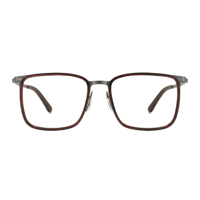 Square Gunmetal Eyeglasses