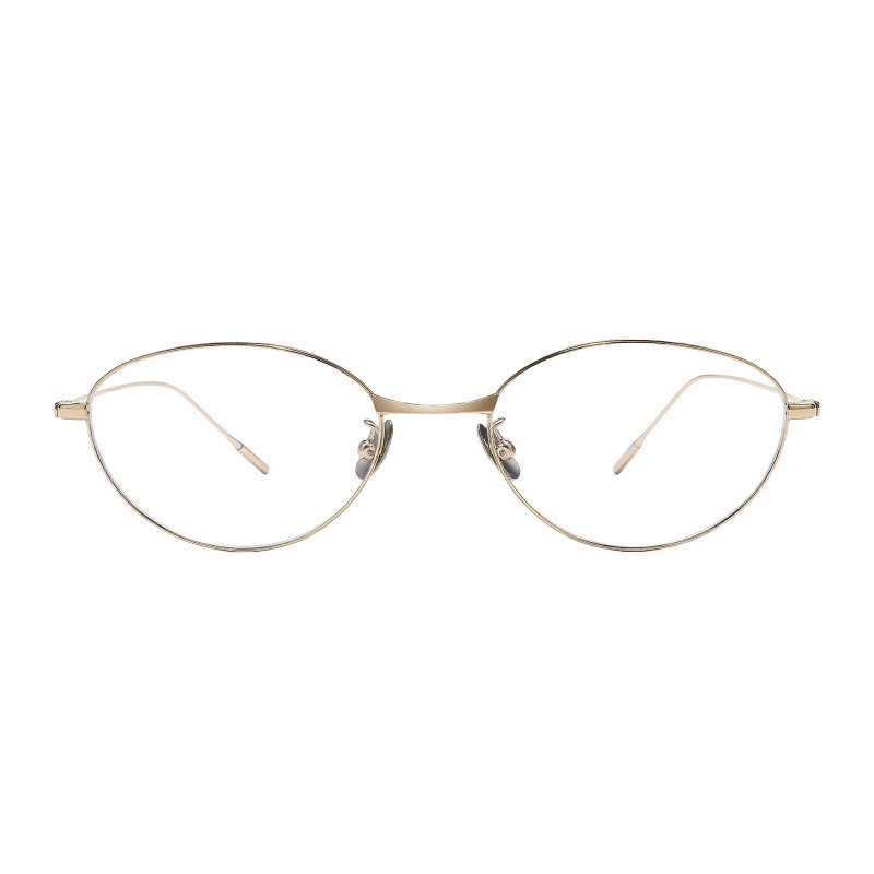 Cat Eye Golden Eyeglasses