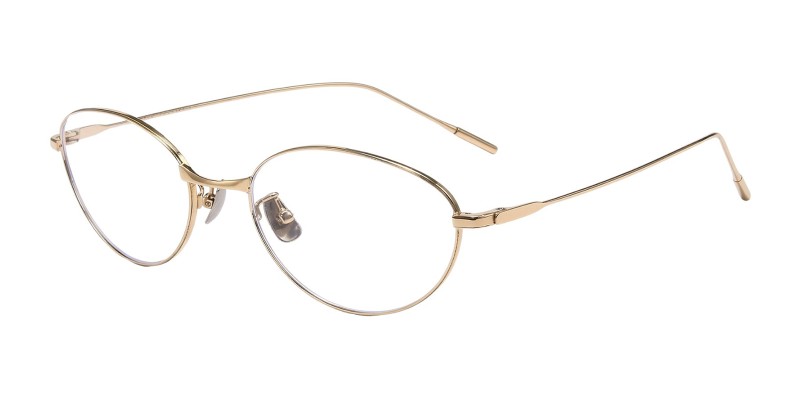 Selene Golden Cat Eye Prescription Glasses additional view