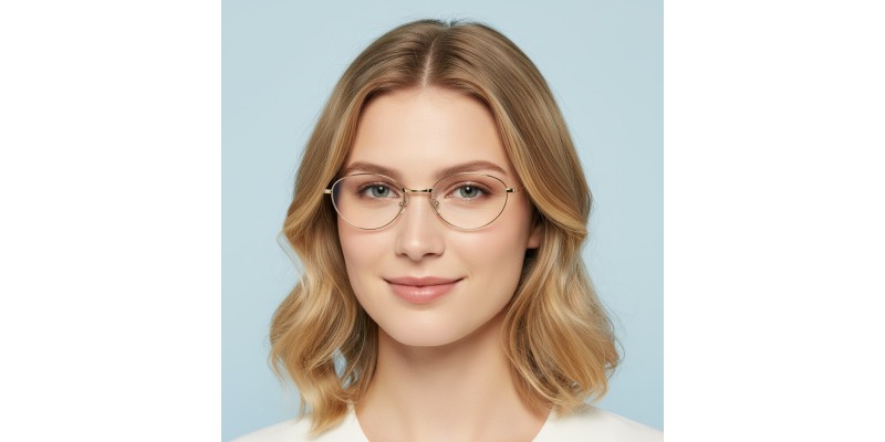 Selene Golden Cat Eye Prescription Glasses additional view