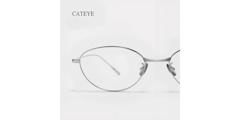 Selene Silver Cat Eye Prescription Glasses additional view