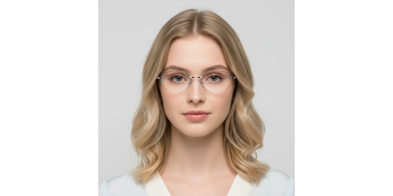 Selene Silver Cat Eye Prescription Glasses additional view