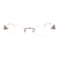 Glimmer - Oval Rose Gold Eyeglasses