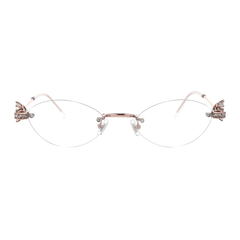 Oval Rose Gold Eyeglasses