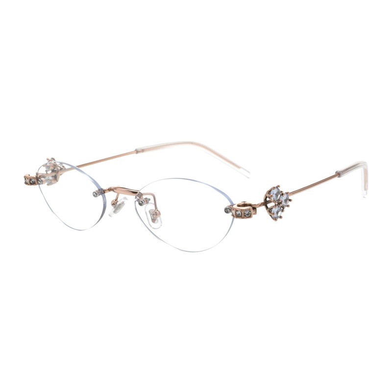 Oval Rose Gold Eyeglasses