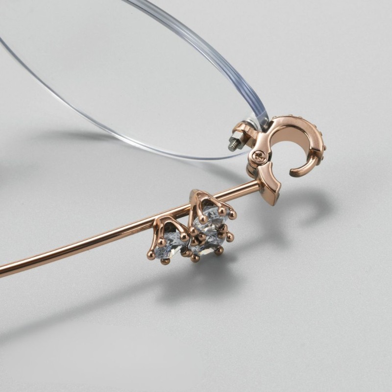 Oval Rose Gold Eyeglasses