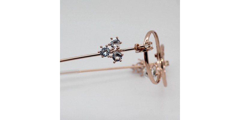 Aurora Rose Gold Oval Prescription Glasses additional view