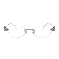 Glimmer - Oval Silver Eyeglasses
