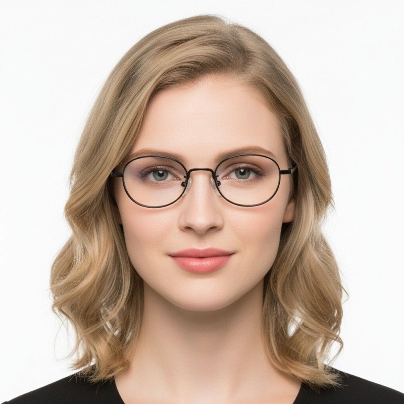 Round Black Eyeglasses