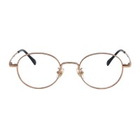 Clara - Round Rose Gold Eyeglasses