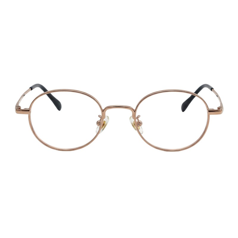 Round Rose Gold Eyeglasses