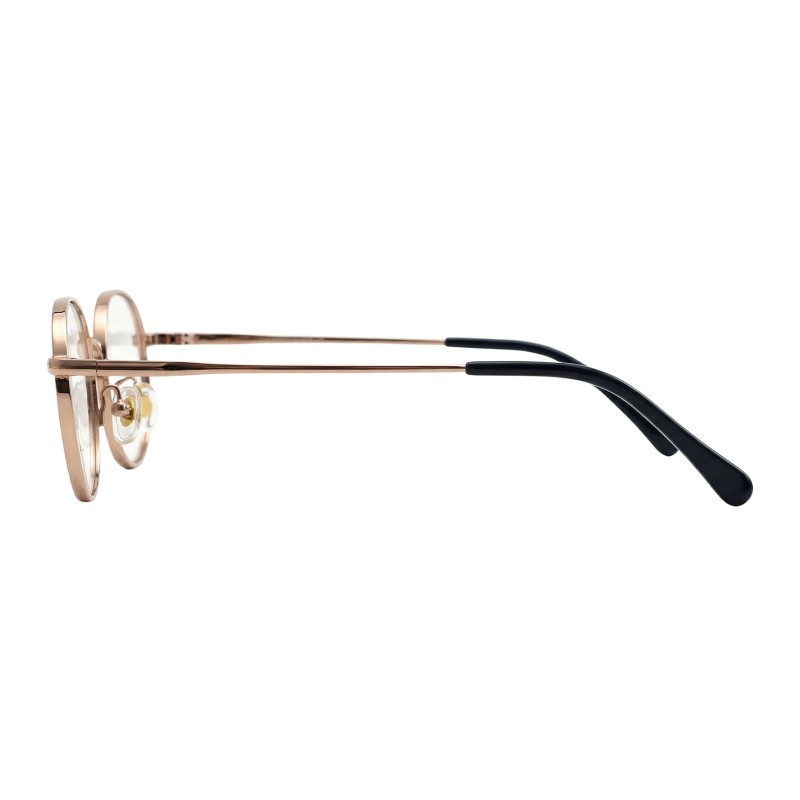 Round Rose Gold Eyeglasses