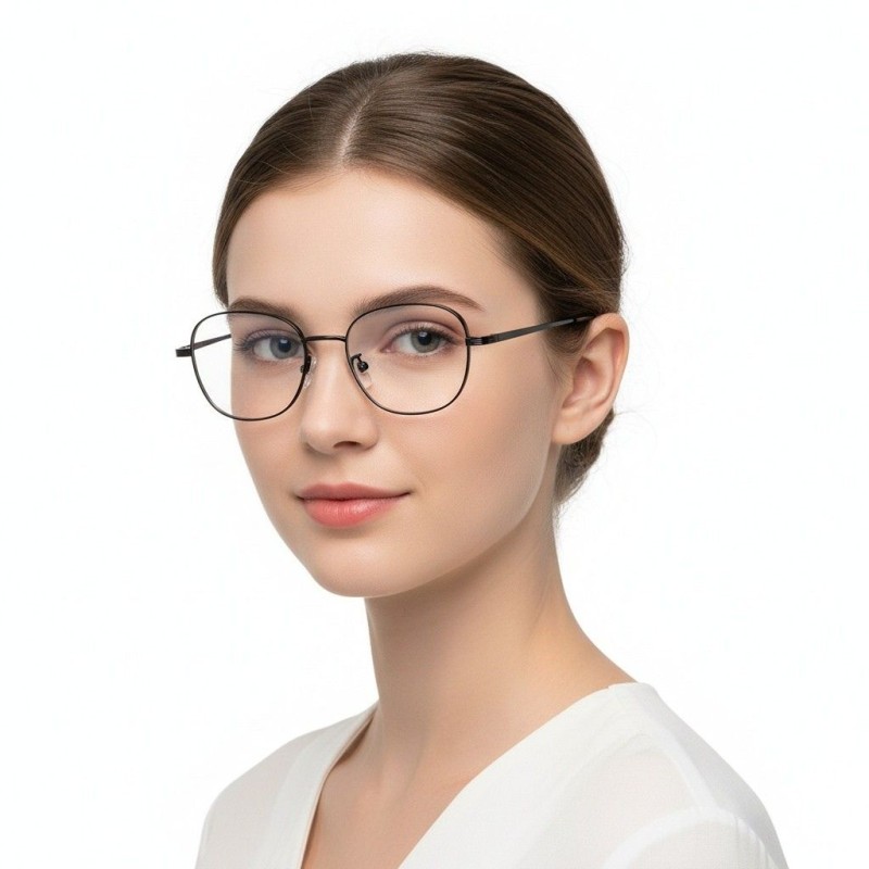 Round Black Eyeglasses