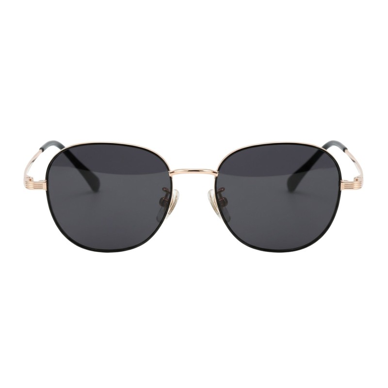 Round Black Rose Gold Eyeglasses