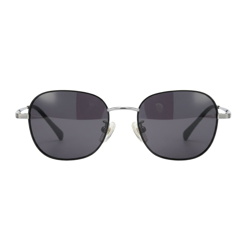 Round Black Silver Eyeglasses