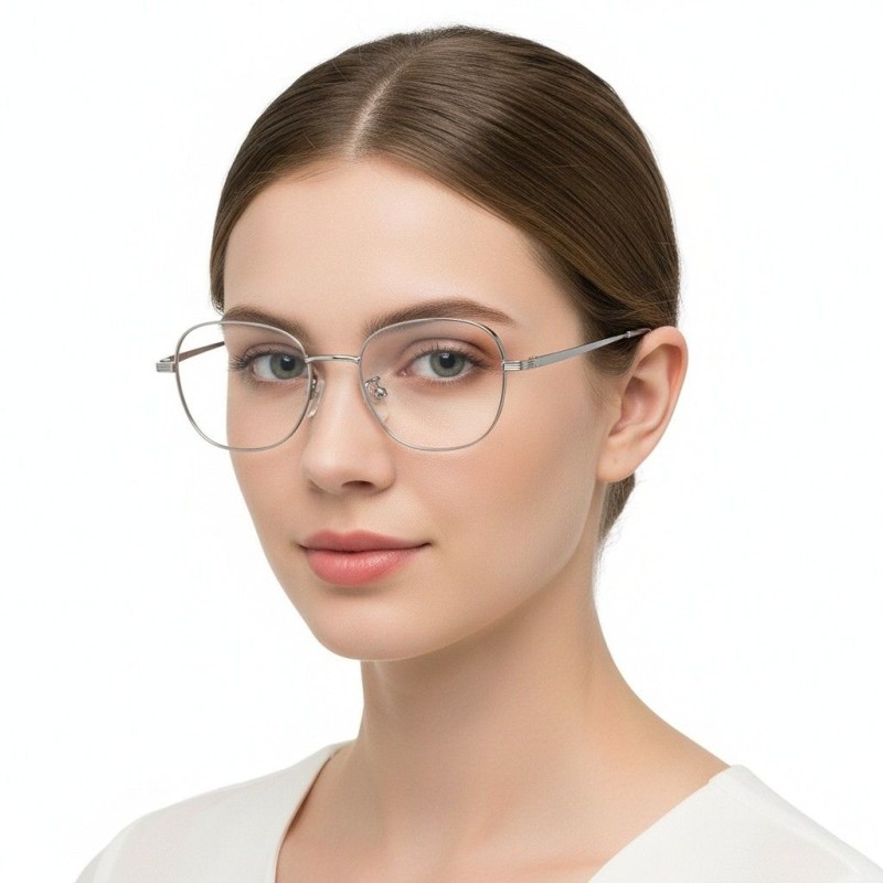 Round Silver Eyeglasses