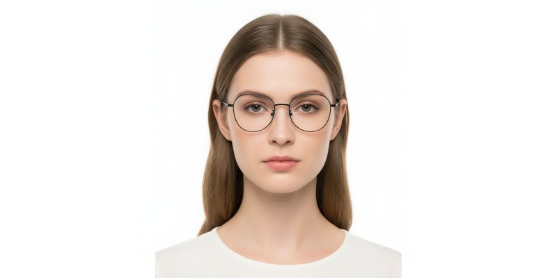 Alva Black Round Prescription Glasses additional view