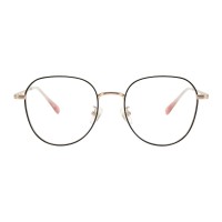 Square Black Rose Gold Eyeglasses