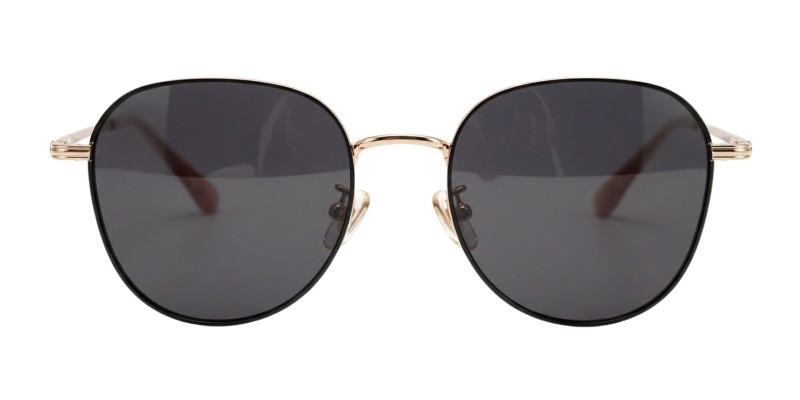 Alva Black Rose Gold Round Prescription Glasses additional view