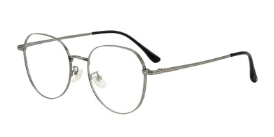 Square Gunmetal Eyeglasses