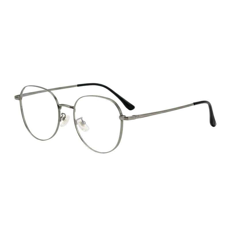 Square Gunmetal Eyeglasses