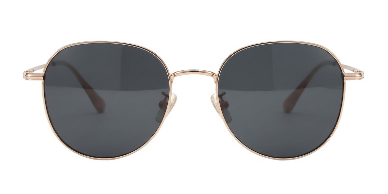 Alva Rose Gold Pink Round Prescription Glasses additional view