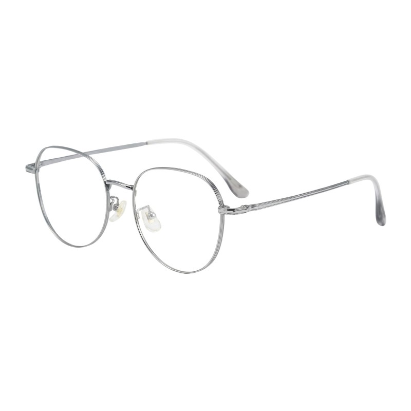 Square Silver Eyeglasses