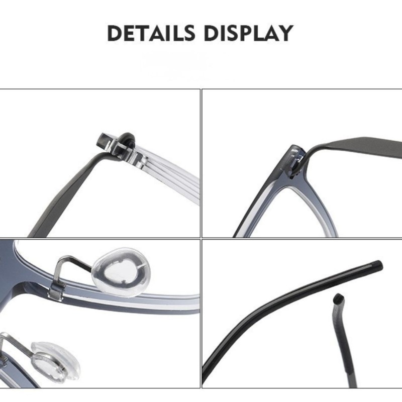 Rectangle  Gradient Blue Eyeglasses